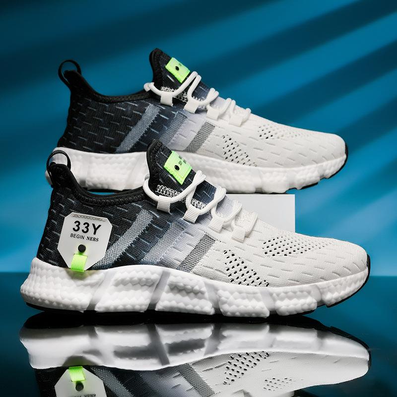 Sneakers Sommerschuhe Laufschuhe Flying Weaving Atmungsaktive Laufschuhe Leichtes Mesh Herren und Damen Freizeitschuhe Herren und Damen 43 von Joom DACH