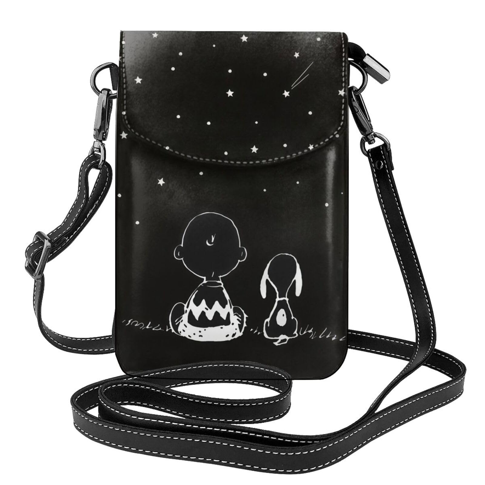 Snoopy Smartphone echt für Frauen und Dieses und beliebte Mini-Etui kann als Umhängetasche oder hoch x breit x 4cm [MINIER]-Etui, Leder, Männer verwendet werden. von Joom DACH