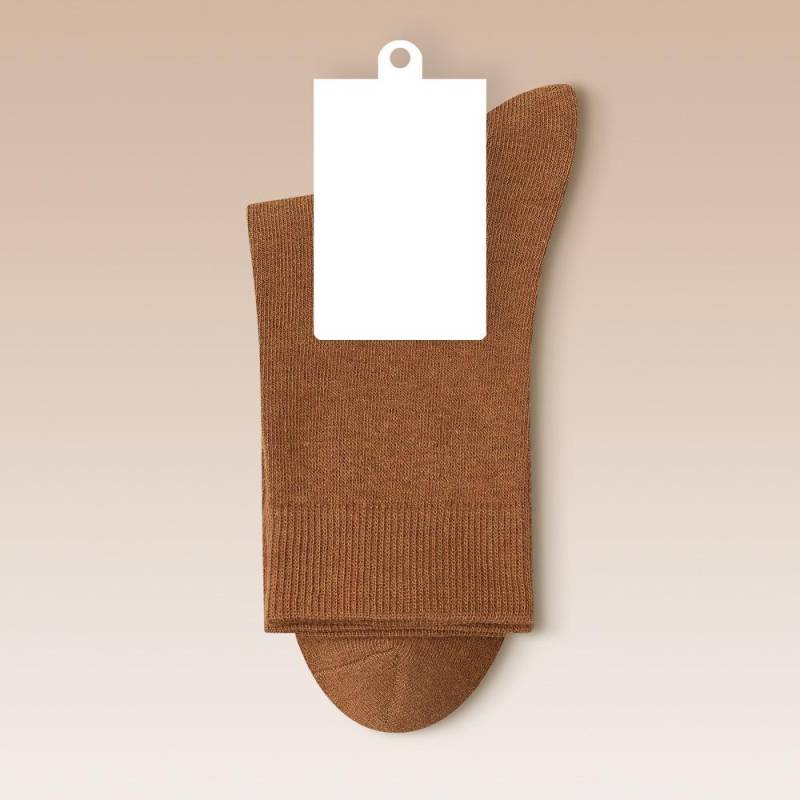 Socken damen Baumwolle Einfarbig Herbst Frühling Weich Atmungsaktiv 35-40 von Joom DACH