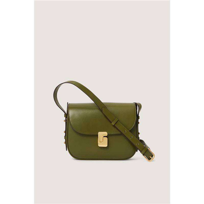 Soeur Französisches Rindsleder Schwarz Umhängetasche - Klassische & Elegante Damen Kleine Messenger Bag von Joom DACH
