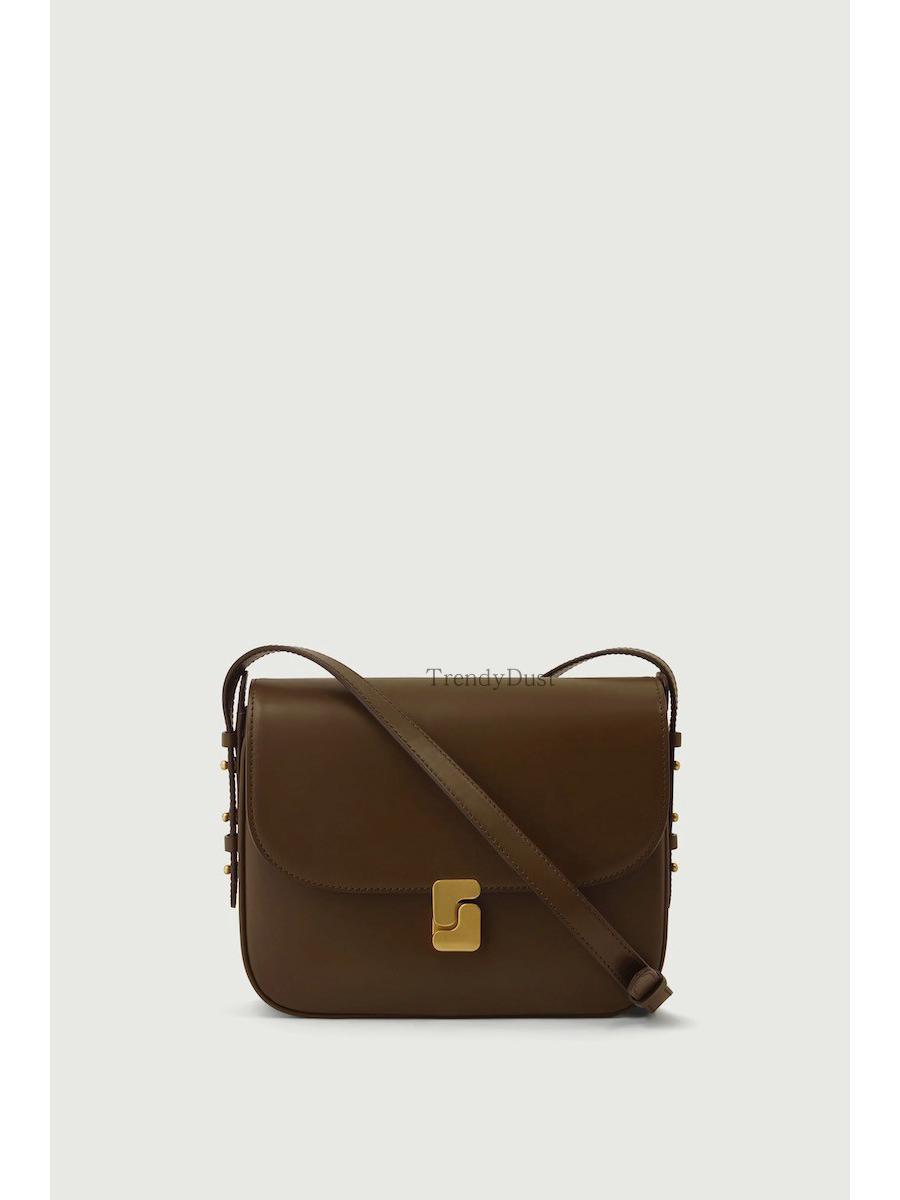 Soeur Französisches Rindsleder Schwarz Umhängetasche - Klassische & Elegante Damen Kleine Messenger Bag von Joom DACH