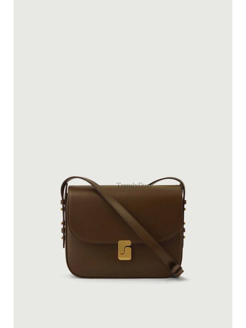 Soeur Französisches Rindsleder Schwarz Umhängetasche - Klassische & Elegante Damen Kleine Messenger Bag von Joom DACH