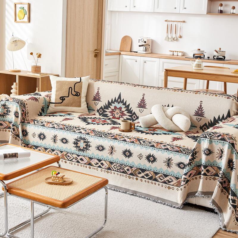 Sofa Handtuch Decke Amerikanischen Exotischen Baumwolle Gewinde Sofa Decke Decke Teppich 180*420cm von Joom DACH