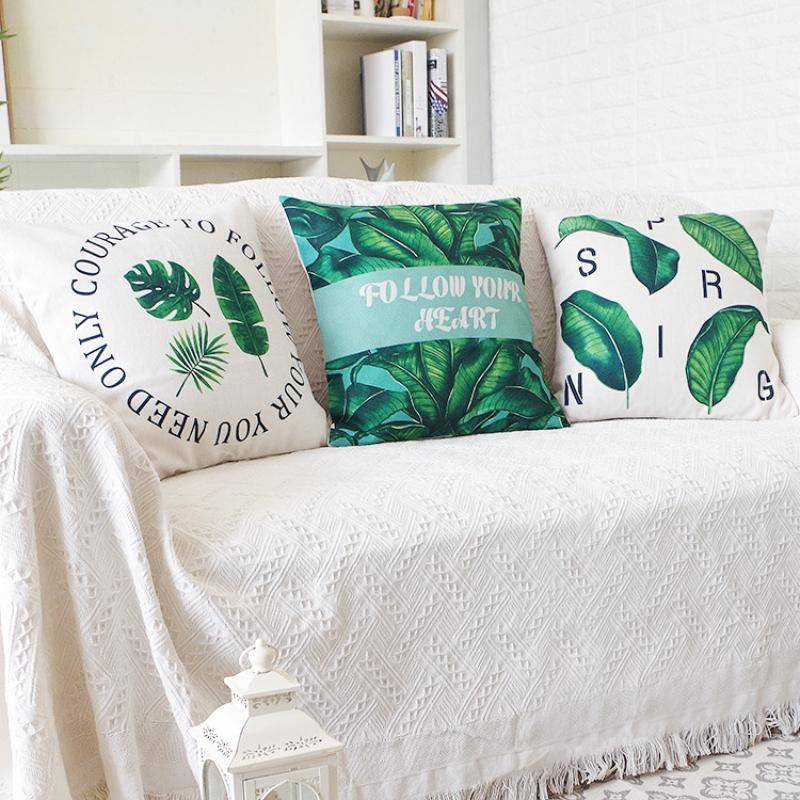 Sofabezug aus Baumwollleinen, Decke, einfarbig, rutschfest, Sofatuch für Wohnzimmermöbel, Dekor, Wandteppich, Couchbezug 180x260cm weiß von Joom DACH