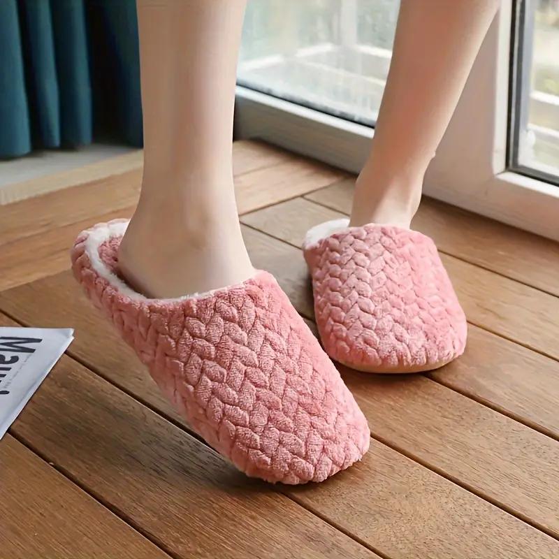 Weiche Hausschuhe für Herren, Heimgebrauch, Indoor-Slipper, Lässiger und modischer Stil, Minimalistisches Design, Für Männer und Frauen geeignet 42-43 rosa von Joom DACH