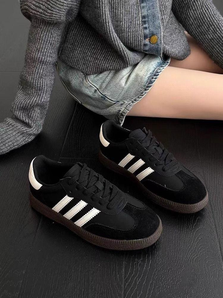 Weiches Leder Damen neue Herbst vielseitige Retro Board Schuhe Plateau Freizeitsportschuhe Damen 38 schwarz Weiches Leder Damen neue Herbst vielseitige Retro Board Schuhe Plateau Freizeitsportschuhe Damen 38 schwarz von Joom DACH