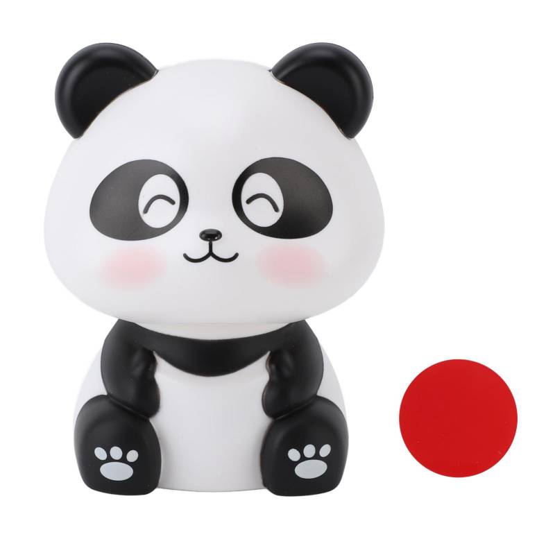 Solar Nickende Panda Figurine Dekorative Glück Reichtum Begrüßung Tier Skulptur Ornament für Auto von Joom DACH