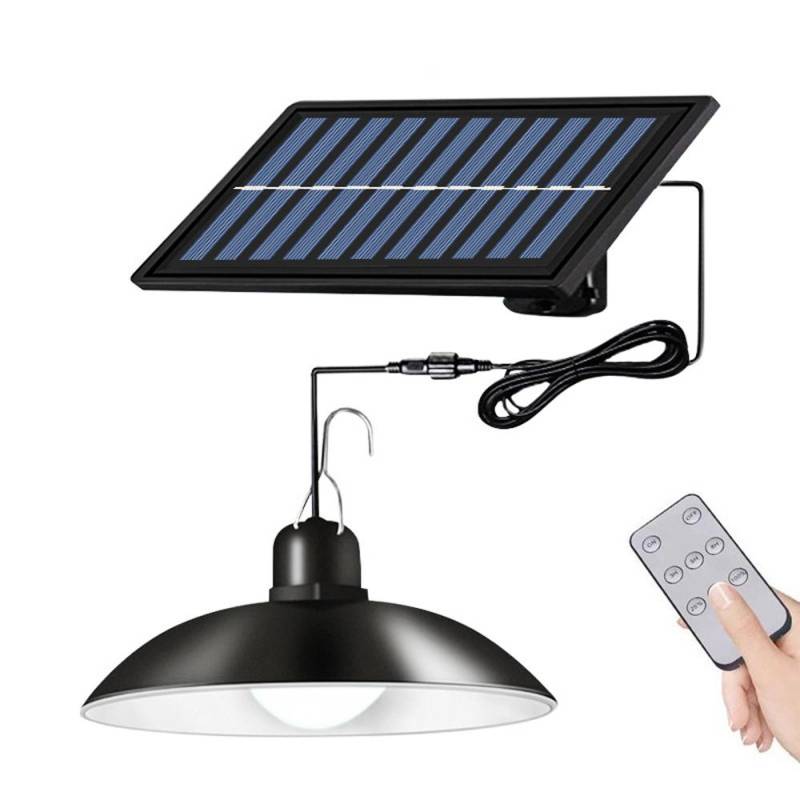 Solar-Pendelleuchten, LED-Retro-Kronleuchter, wasserdicht, mit 3-stufiger Helligkeit, Fernbedienung für Singles Light von Joom DACH