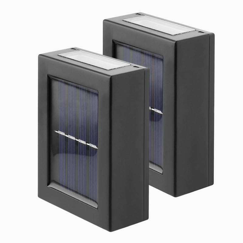 Solar-Wandleuchte für den Außenbereich, wasserdicht, LED-Beleuchtung, für Hof, Garten, Straße, Treppenbeleuchtung weiß von Joom DACH