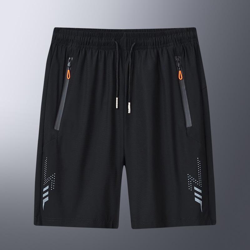 Solide Herren-Strandshorts, Sport-Shorts, Jogging, Laufen, schnelltrocknend, Boardshorts für den Sommer, dünne Reißverschlusstaschen, lockere Unterseite 8XL schwarz Solide Herren-Strandshorts, Sport-Shorts, Jogging, Laufen, schnelltrocknend, Boardshorts für den Sommer, dünne Reißverschlusstaschen, lockere Unterseite 8XL schwarz von Joom DACH