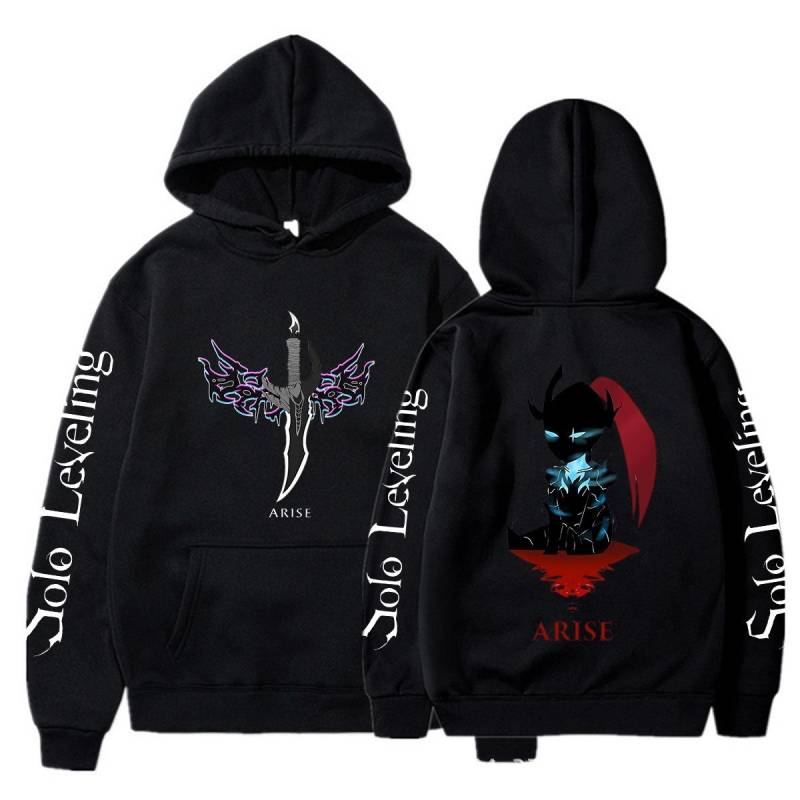 Solo Leveling Print Mit Kapuze Anime Sung Jin Woo Streetwear Männer Frauen Hoodies Beiläufige Lose Pullover Harajuku Männlichen Sweatshirt XL schwarz Solo Leveling Print Mit Kapuze Anime Sung Jin Woo Streetwear Männer Frauen Hoodies Beiläufige Lose Pullover Harajuku Männlichen Sweatshirt XL schwarz von Joom DACH