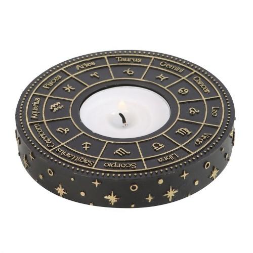 Something Different Astrologie-Rad-Teelichthalter One Size gold/schwarz von Joom DACH