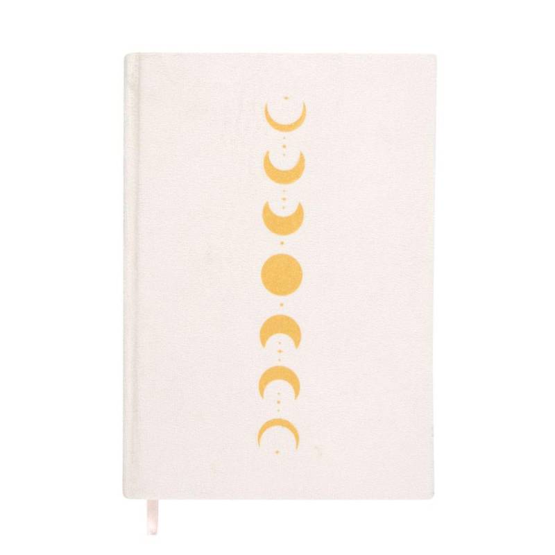 Something Different Mondphasen-Samt-A5-Notizbuch One Size weiß/gold Something Different Mondphasen-Samt-A5-Notizbuch One Size weiß/gold von Joom DACH