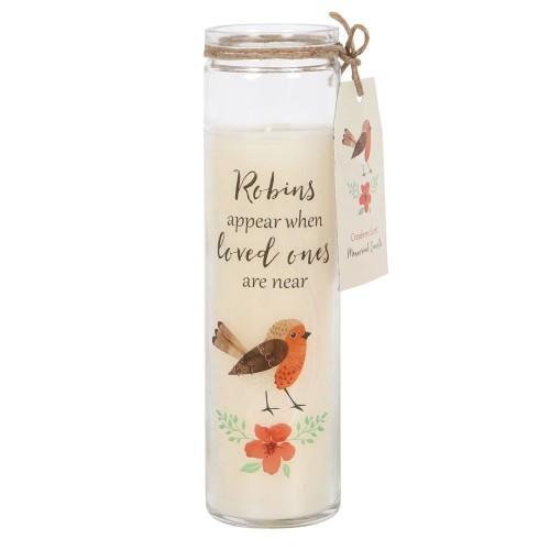 Something Different Robins Appear Cranberry-Duftkerze One Size weiß von Joom DACH
