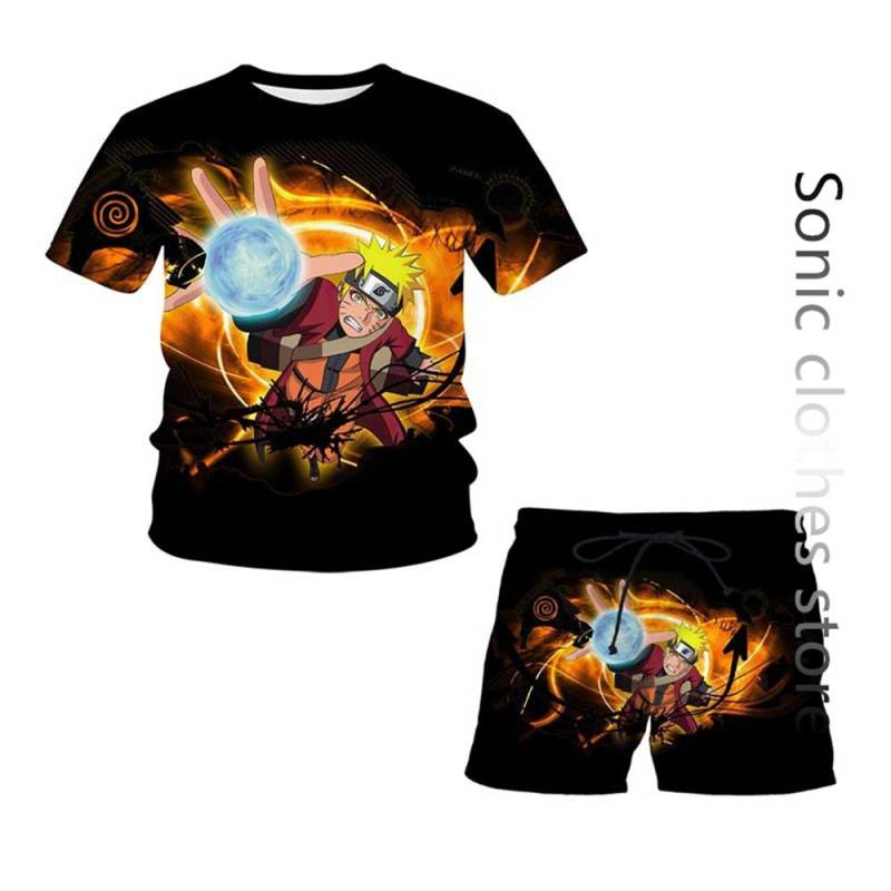 Sommer Anime Naruto T-shirt männer Casual Set Marke Jungen T-shirt Kurzarm + shorts Übergroßen 3d Druck Kinder Zwei-stück Set 160 Sommer Anime Naruto T-shirt männer Casual Set Marke Jungen T-shirt Kurzarm + shorts Übergroßen 3d Druck Kinder Zwei-stück Set 160 von Joom DACH