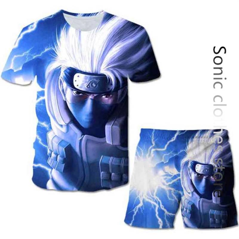Sommer Anime Naruto T-shirt männer Casual Set Marke Jungen T-shirt Kurzarm + shorts Übergroßen 3d Druck Kinder Zwei-stück Set 160 Sommer Anime Naruto T-shirt männer Casual Set Marke Jungen T-shirt Kurzarm + shorts Übergroßen 3d Druck Kinder Zwei-stück Set 160 von Joom DACH