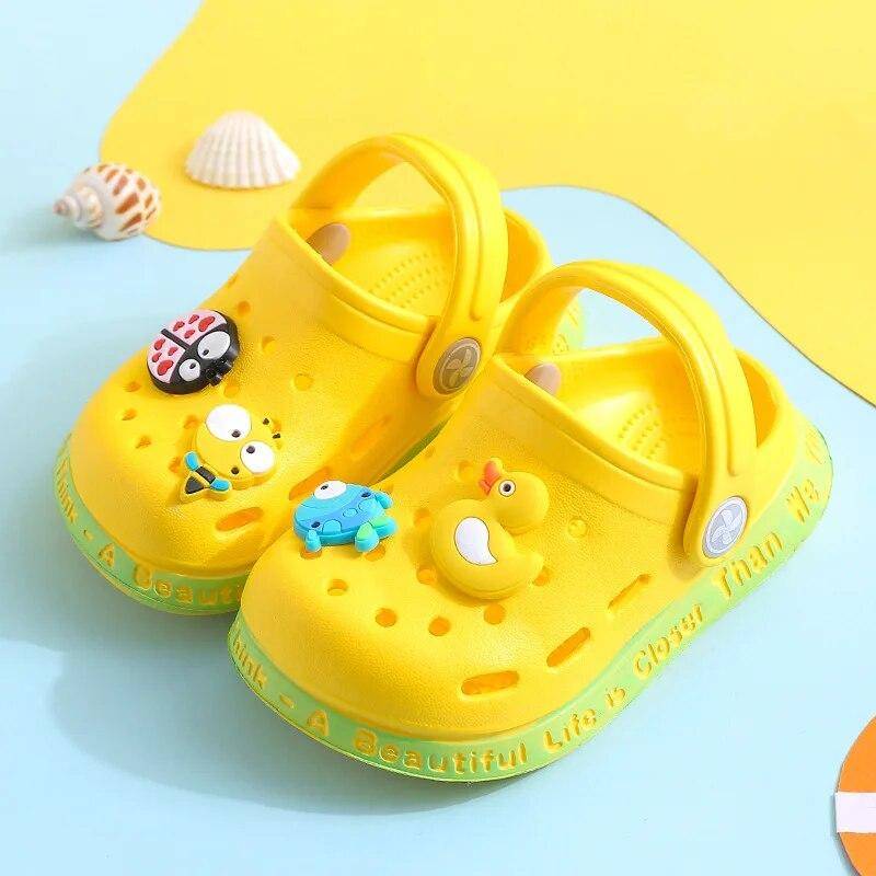 Sommer Baby Schuhe Sandalen für Mädchen Junge Maultiere Baby Mädchen Schuhe Cartoon Sandale Infantil für Jungen Kinder Garten Schuhe 25 gelb von Joom DACH