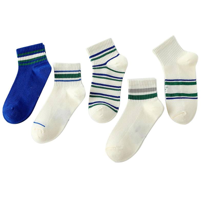 Sommer Baumwolle Kinder Socken Weich Atmungsaktiv Hohe Elastizität Multifunktional Dünne Baumwolle Kinder 6?8 Years Old von Joom DACH