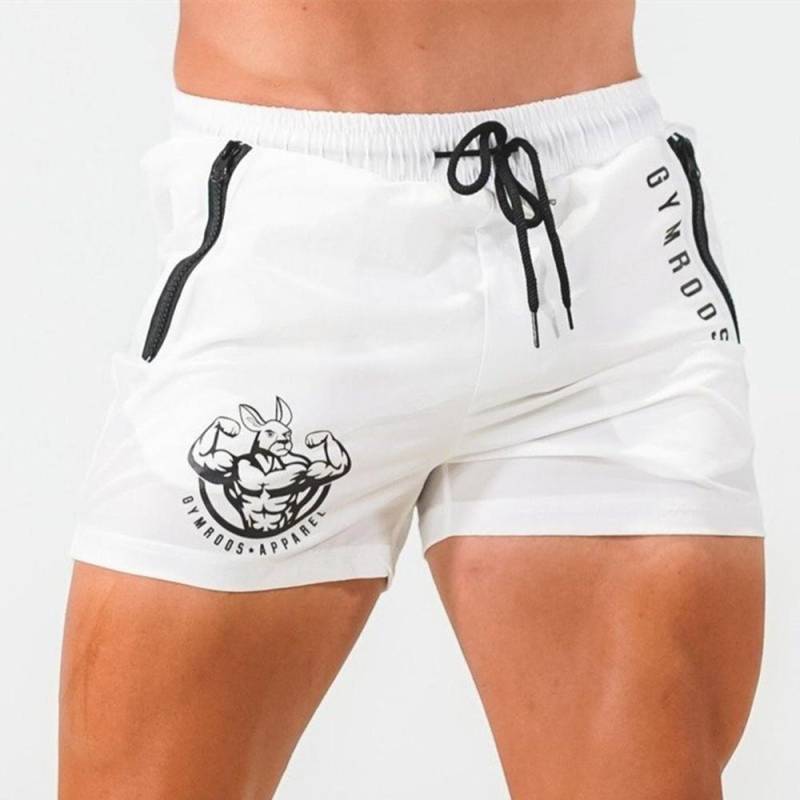 Sommer Bodybuilding Sport Shorts Männer Lässige Quick Dry Bermuda Gym Fitness Running Training Hosen Männlichen Strand Badehose Böden L weiß von Joom DACH