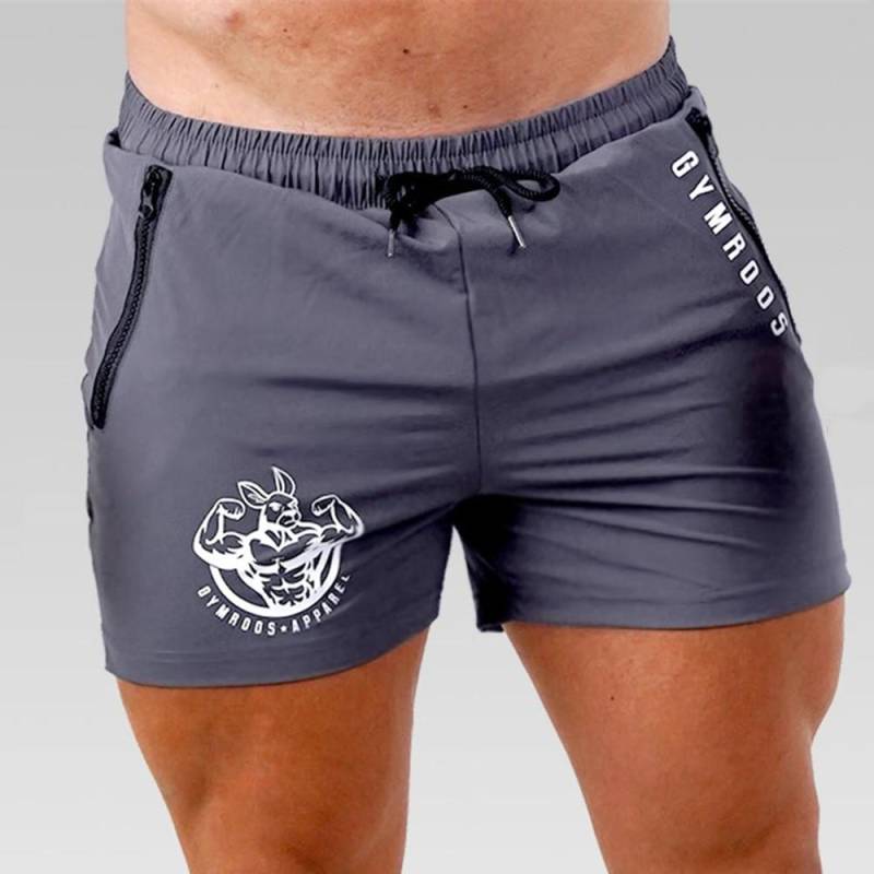 Sommer Bodybuilding Sport Shorts Männer Lässige Quick Dry Bermuda Gym Fitness Running Training Hosen Männlichen Strand Badehose Böden XXL grau von Joom DACH