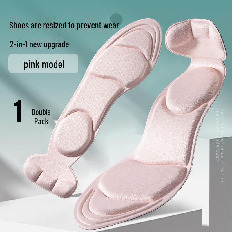 Sommer Damen High Heel Einlegesohlen: Weich, schweißabsorbierend, atmungsaktiv, mit Anti-Fersenabsatz- und Anti-Verschleiß-Polstern. von Joom DACH