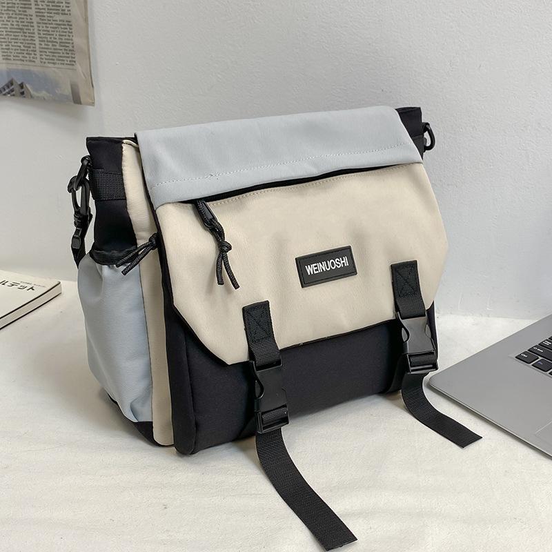 Sommer Damen Taschen für Damen Neue Kontrastfarbene Postman Bag Pendeltaschen Kleine Umhängetaschen Ein-Schulter Crossbody Taschen von Joom DACH