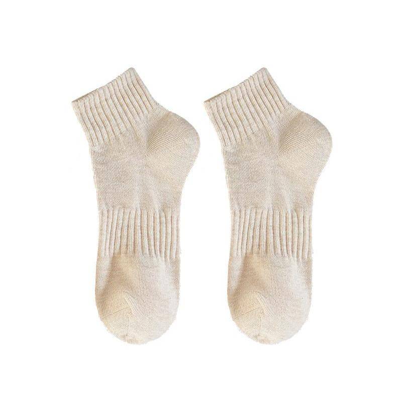 Sommer Damen einfarbig atmungsaktive Socken Anti-Geruch Schweiß Sommer Sportsocken One size beige von Joom DACH