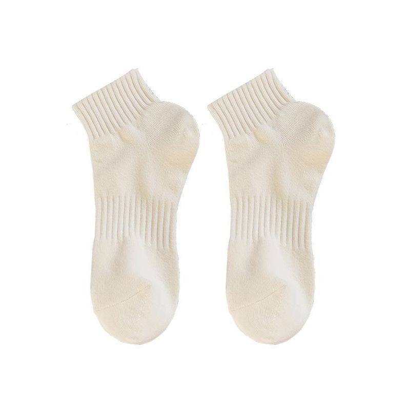 Sommer Damen einfarbig atmungsaktive Socken Anti-Geruch Schweiß Sommer Sportsocken One size grauweiß von Joom DACH