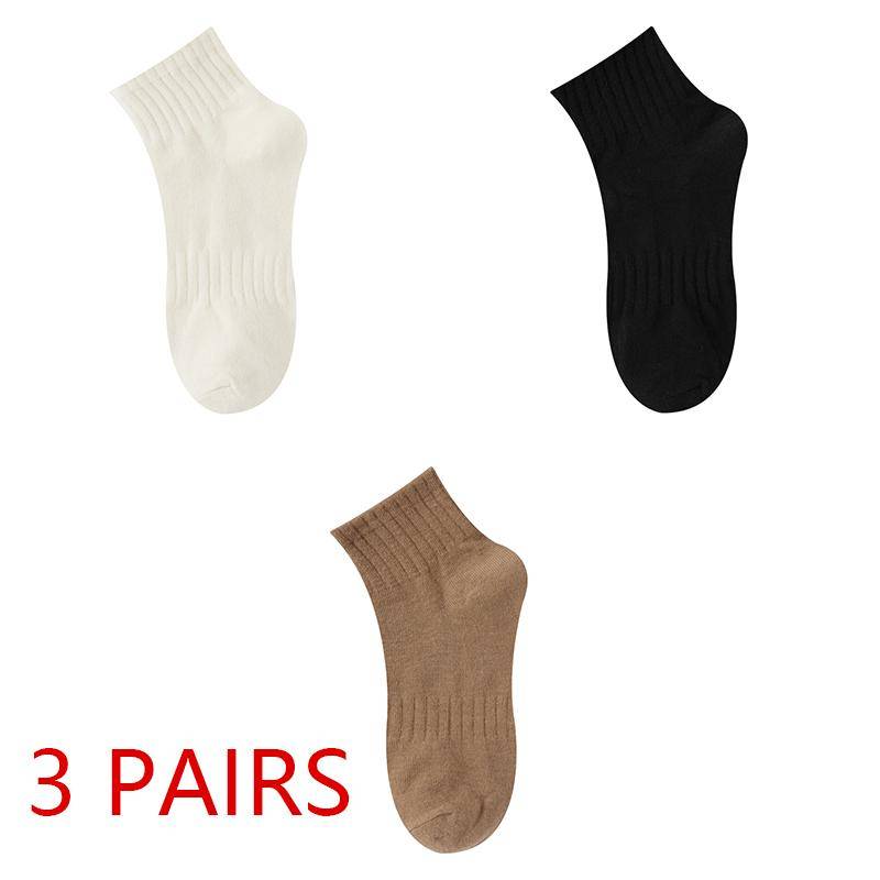 Sommer Damen einfarbig atmungsaktive Socken Anti-Geruch Schweiß Sommer Sportsocken One size von Joom DACH