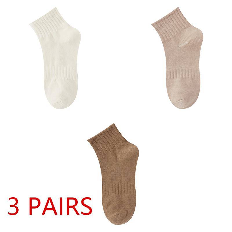 Sommer Damen einfarbig atmungsaktive Socken Anti-Geruch Schweiß Sommer Sportsocken One size von Joom DACH