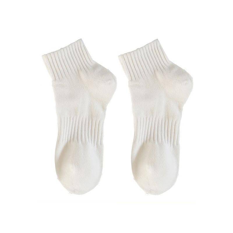 Sommer Damen einfarbig atmungsaktive Socken Anti-Geruch Schweiß Sommer Sportsocken One size weiß von Joom DACH