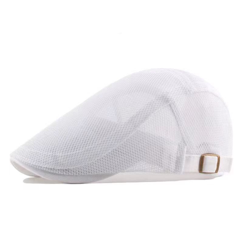 Sommer Dünne Männer Duckbill Cap Mesh Atmungsaktiv Sonnenschutz Casual Sonnenhut One size weiß von Joom DACH