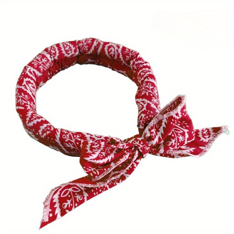 Sommer Eis Kühlen Schal Hals Wrap Stirnband Kühlen Bandana Schal Outdoor Sport Stirnband Handtuch Armband Sonnenschutz Schal rot von Joom DACH