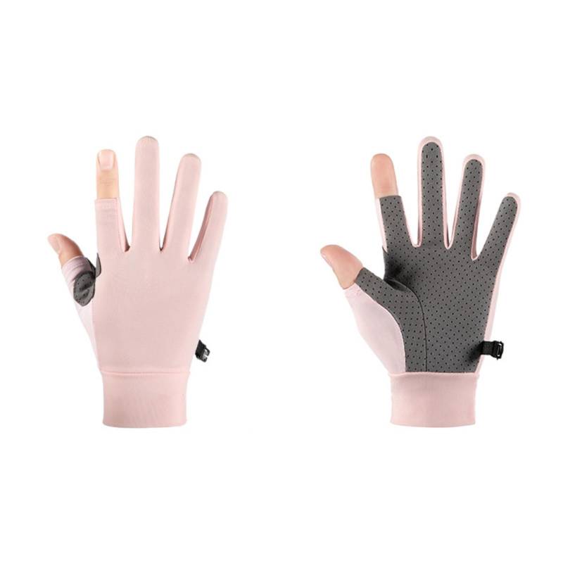 Sommer Eis Seide Radhandschuhe 2 Fingerlose Sporthandschuhe für Herren Damen Radfahren Workout Fitnessstudio Training von Joom DACH