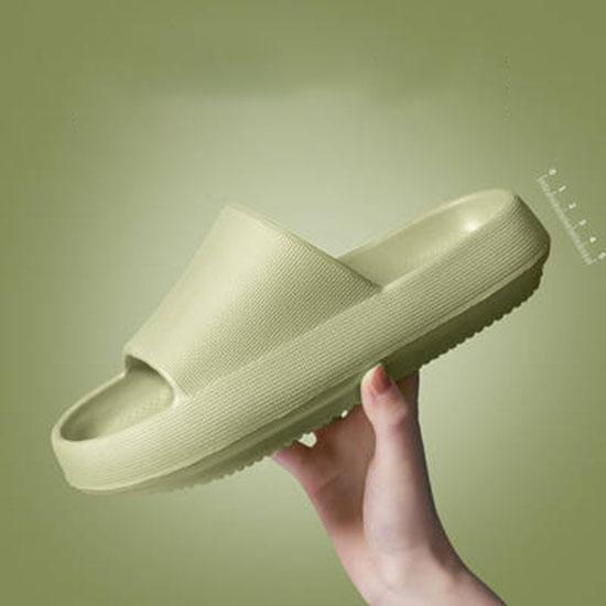 Sommer Frauen Hausschuhe 3,5 cm Dicke Plattform Indoor Bad Pantoffel Weiche EVA Anti-rutsch Hause Hausschuhe Slides Sandalen 36/37 grün von Joom DACH