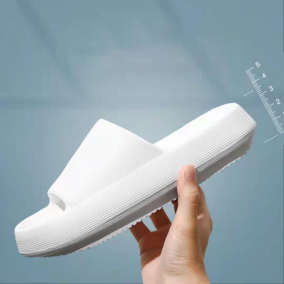 Sommer Frauen Hausschuhe 3,5 cm Dicke Plattform Indoor Bad Pantoffel Weiche EVA Anti-rutsch Hause Hausschuhe Slides Sandalen 38/39 weiß von Joom DACH