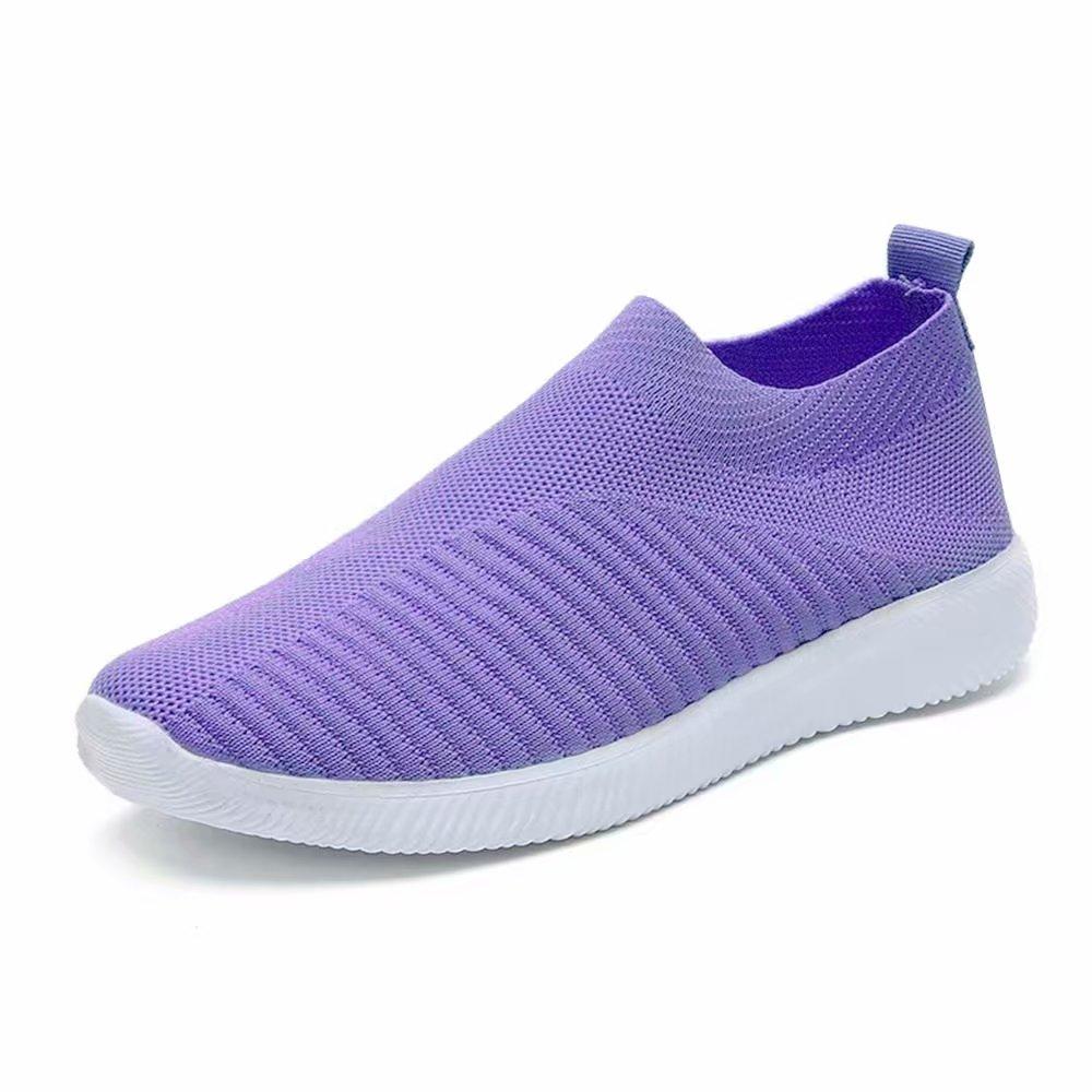 Sommer Frauen Schuhe Leichte Atmungsaktive Mesh Casual Schuhe Frauen Turnschuhe Wanderschuhe Frau 37 violett von Joom DACH
