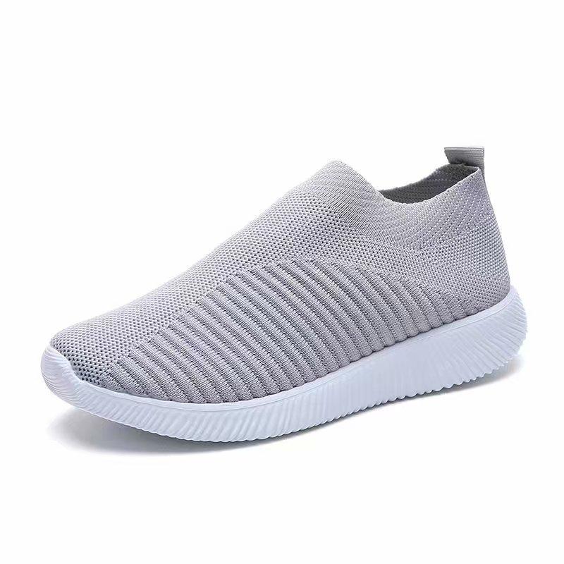 Sommer Frauen Schuhe Leichte Atmungsaktive Mesh Casual Schuhe Frauen Turnschuhe Wanderschuhe Frau 37 grau von Joom DACH