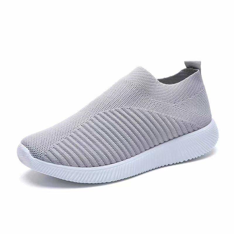 Sommer Frauen Schuhe Leichte Atmungsaktive Mesh Casual Schuhe Frauen Turnschuhe Wanderschuhe Frau 37 grau von Joom DACH