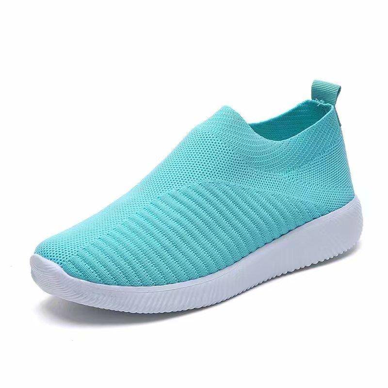 Sommer Frauen Schuhe Leichte Atmungsaktive Mesh Casual Schuhe Frauen Turnschuhe Wanderschuhe Frau 41 blau von Joom DACH