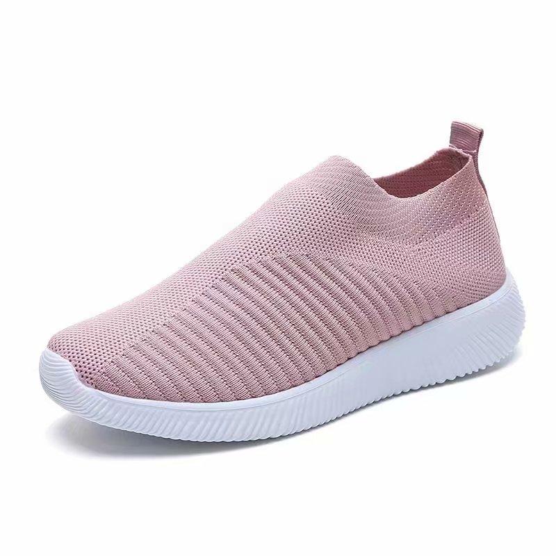 Sommer Frauen Schuhe Leichte Atmungsaktive Mesh Casual Schuhe Frauen Turnschuhe Wanderschuhe Frau 43 rosa von Joom DACH