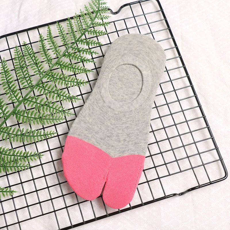 Sommer Gekämmte Baumwolle Paar Tabi Socken Solide Komfortable Atmungsaktive Zwei Zehen Socken Frauen Männer Nicht-slip Unsichtbare Low Cut boot Socke rosa von Joom DACH
