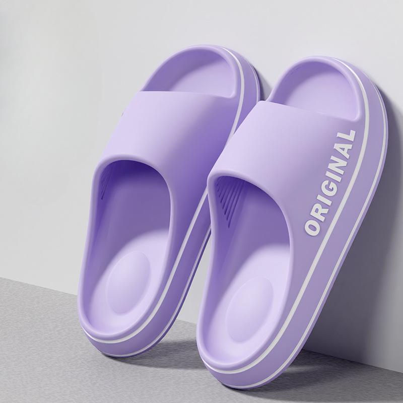 Sommer-Hausschuhe für Herren und Damen, EVA, weiche Unterseite, Wolkenrutschen, leichte Strandschuhe, männlich, geeignet für drinnen und draußen 40-41 violett von Joom DACH