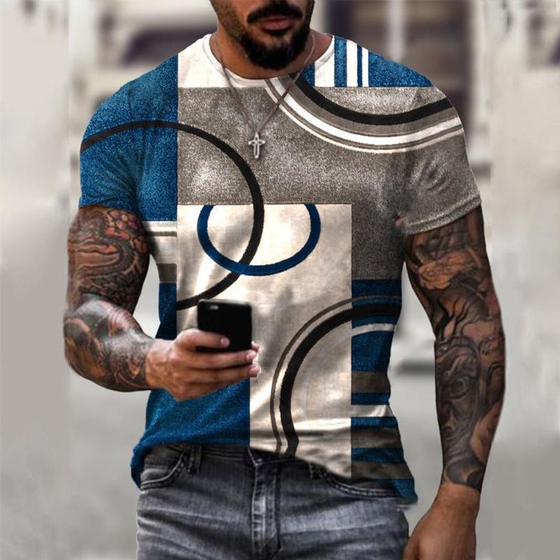 Sommer Heißer Verkauf männer Casual T-shirt Street Fashion kurzarm Shirt Harajuku 3D Druck Alle-spiel Rundhals neue Top M von Joom DACH