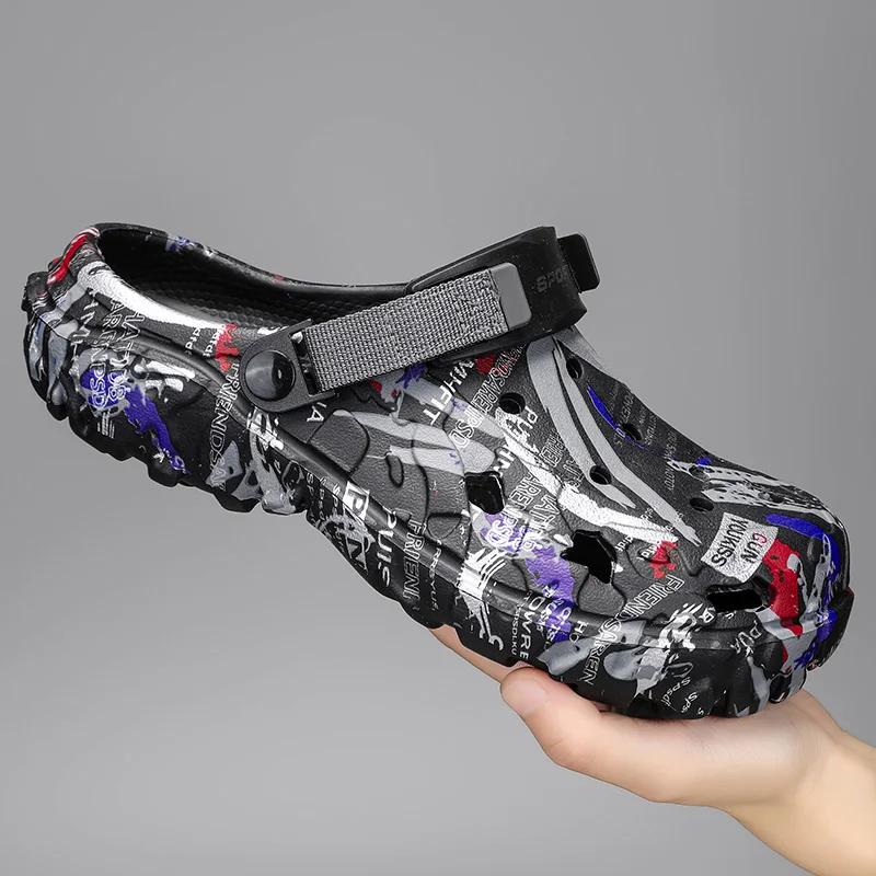 Sommer Herren Hausschuhe Camouflage Plateau Outdoor Clogs Schuh Damen Strandsandalen Herren Weiche EVA Indoor Zuhause Pantoletten Große Größe 46 47 40 von Joom DACH