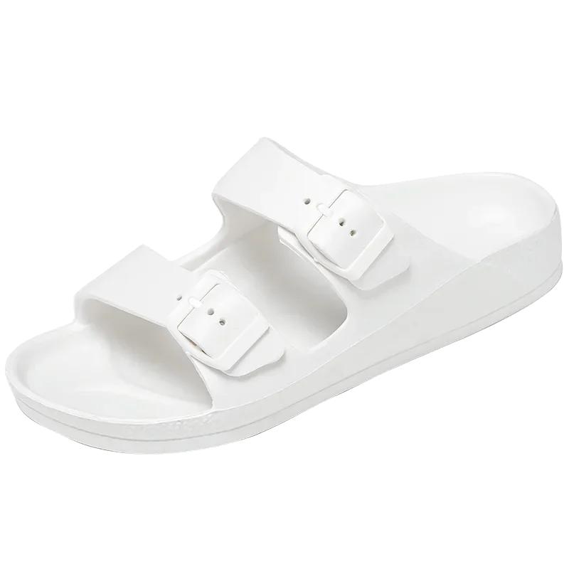 Sommer Herren Sandale Herren Hausschuhe Marke Damen Weiche Sandalen Damen Strand Freizeitschuhe EVA Pantoletten Original Herren Zehensandalen 36 weiß von Joom DACH