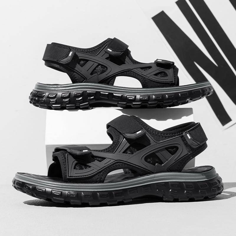 Sommer Herren Sandalen Echtes Leder Herren Freizeitschuhe Outdoor Herren Ledersandalen für Herren Strandschuhe Römische Herrenschuhe 44 von Joom DACH