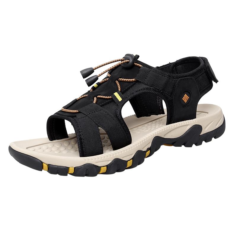 Sommer Herren Sandalen Echtes Leder Herren Freizeitschuhe Outdoor Herren Ledersandalen für Herren Strandschuhe Römische Herrenschuhe 47 von Joom DACH
