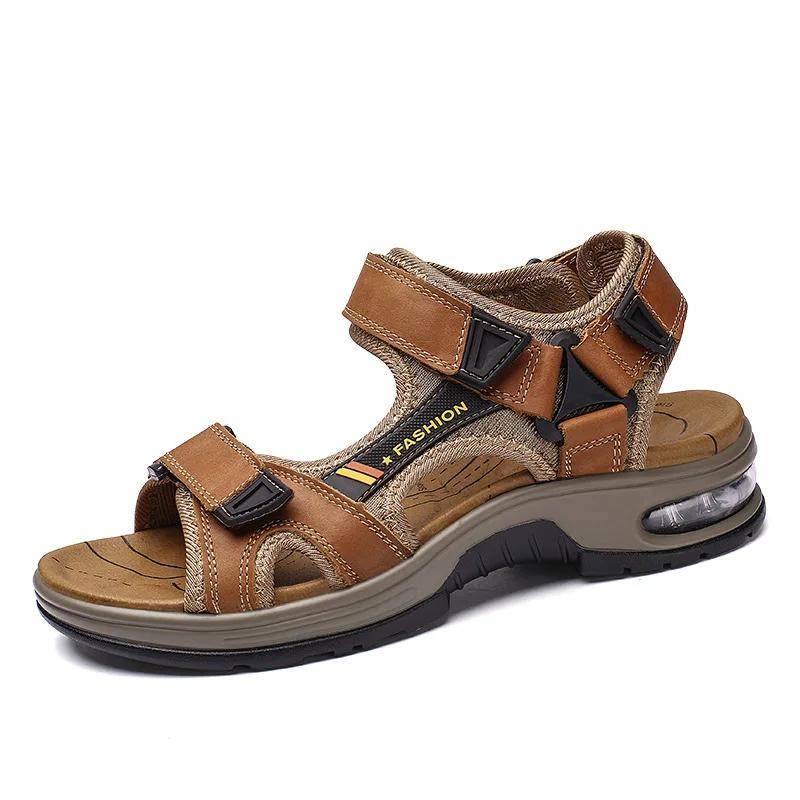Sommer Herren Sandalen Leder Herren Erste Schicht Rindsleder Gladiator Römische Herren Strand Sandalen Kissen Weiche Watschuhe 2024 42 hellbraune Sommer Herren Sandalen Leder Herren Erste Schicht Rindsleder Gladiator Römische Herren Strand Sandalen Kissen Weiche Watschuhe 2024 42 hellbraune von Joom DACH