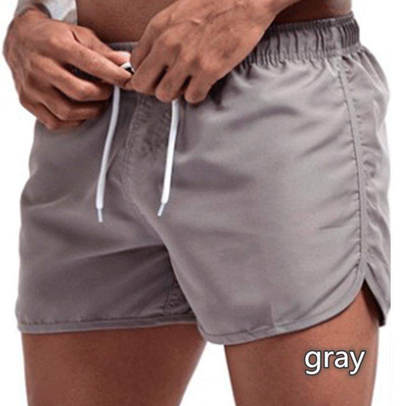 Sommer Herren Schnelltrocknende Badehose Sporthose Bademode Strandshorts Joggingshorts M grau von Joom DACH